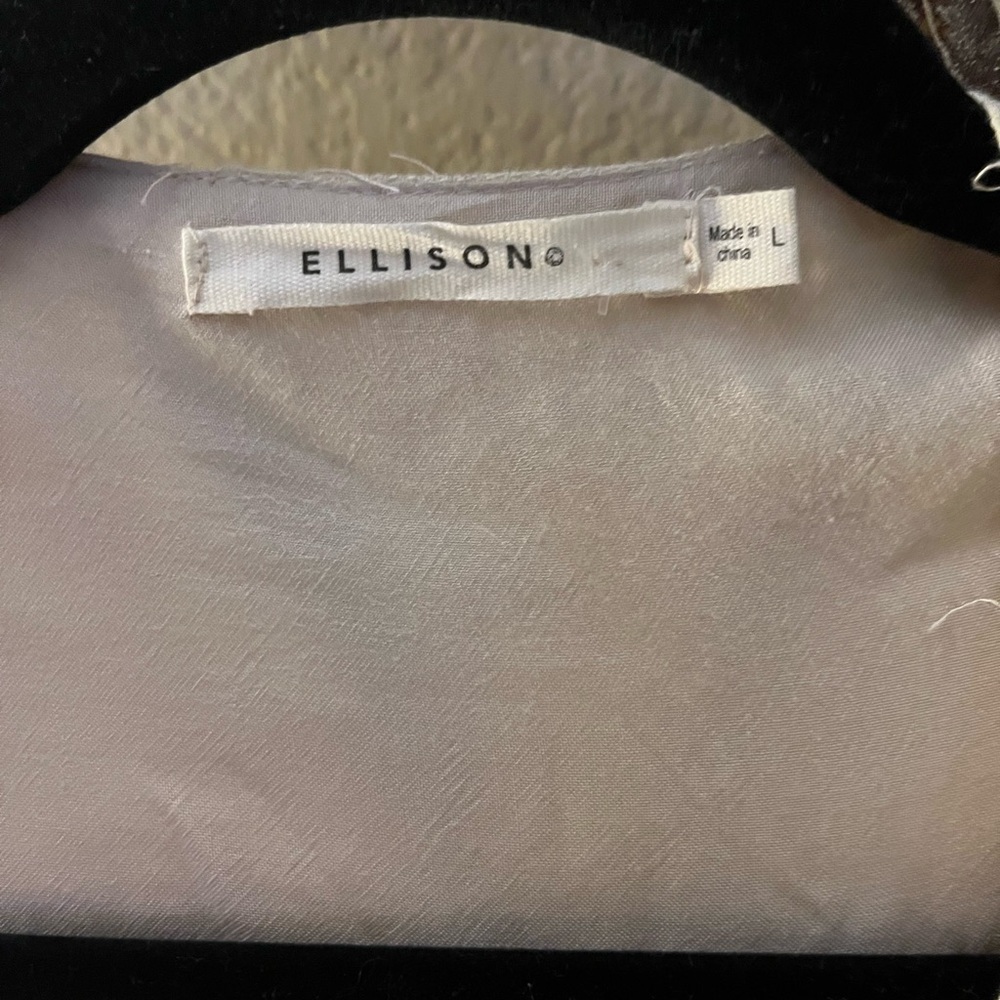 Ellison Tan Maxi Dress , Vintage  Button Down Size Large - Picture 8 of 8